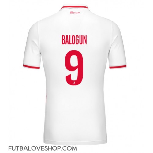 Dres AS Monaco Folarin Balogun #9 Domáci 2024-25 Krátky Rukáv